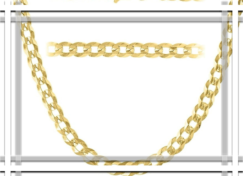 Cadenas, 4.7 mm de grueso, largo  20, 22, 24, 26  inches, de oro 14k. - TU ORO LLC