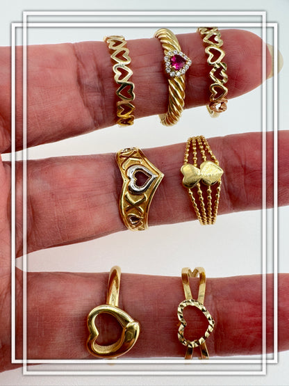 Anillos de corazón para mujer