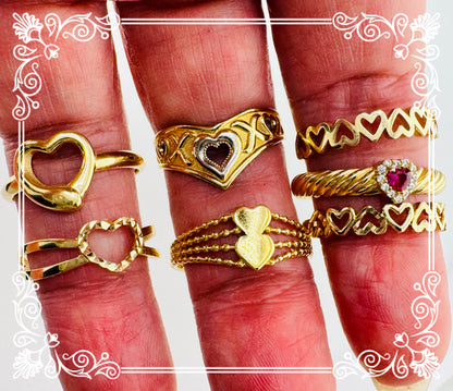 Anillos de corazón para mujer