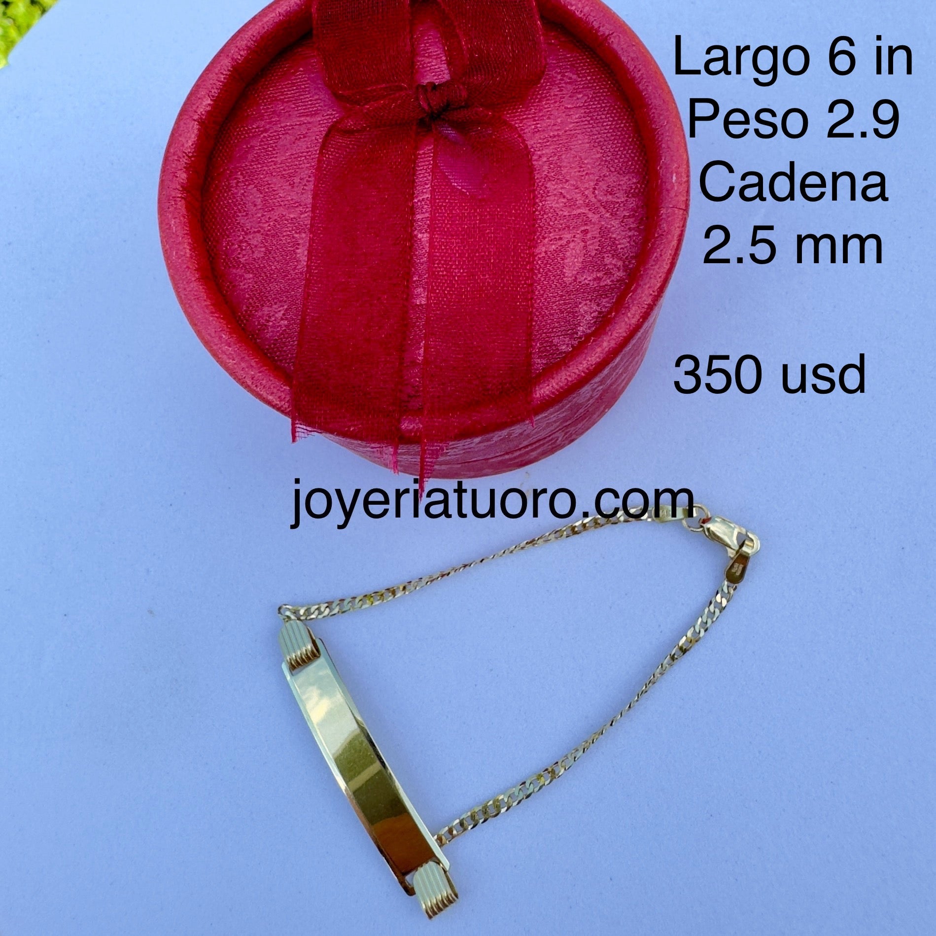 Pulseras para niños y niñas con placa, varian en grueso y tamaño. - TU ORO LLC