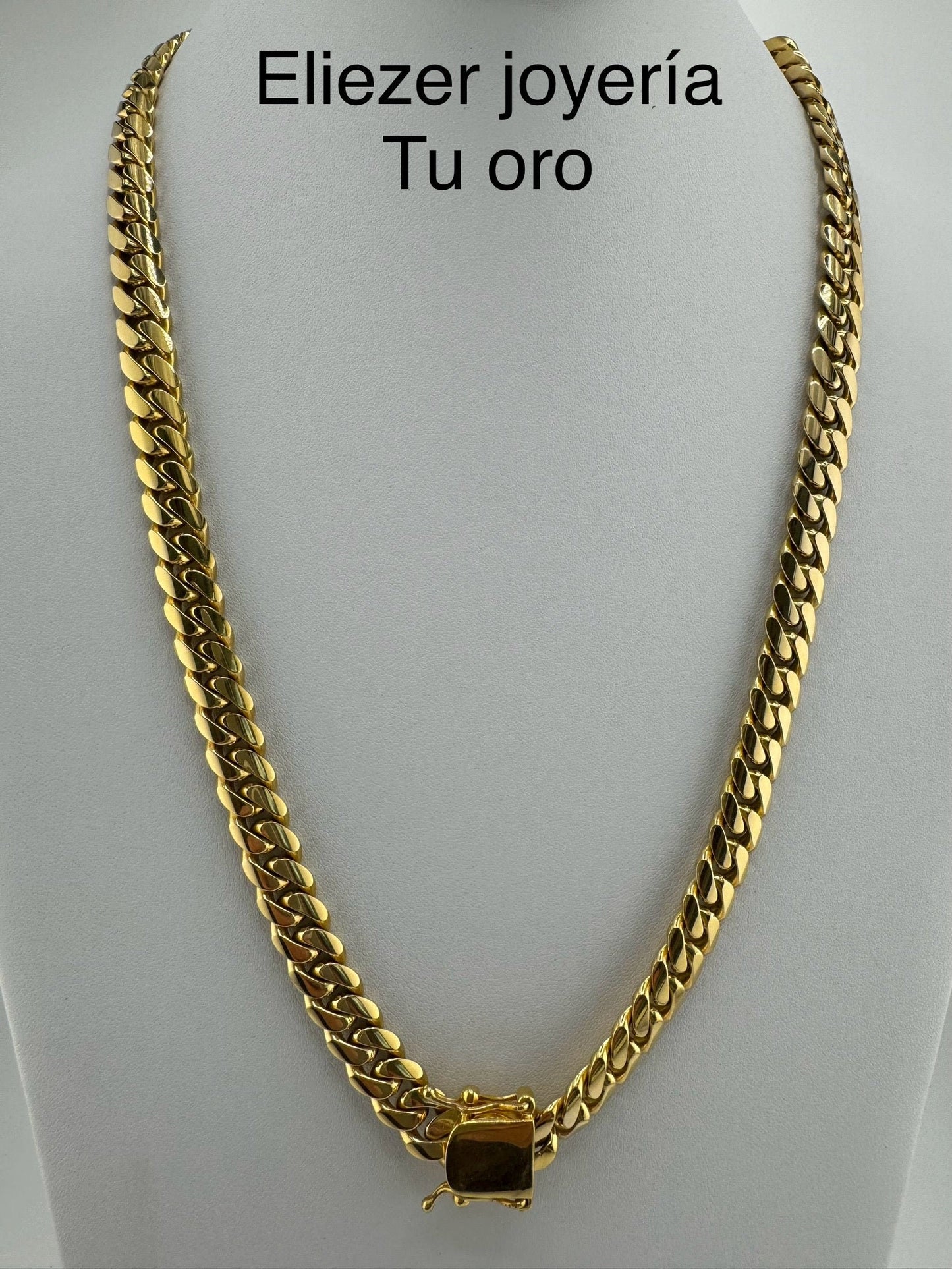 Cadena para hombres, pulseras, eslabon cubano o Cuban Link, oro de 14k. - TU ORO LLC