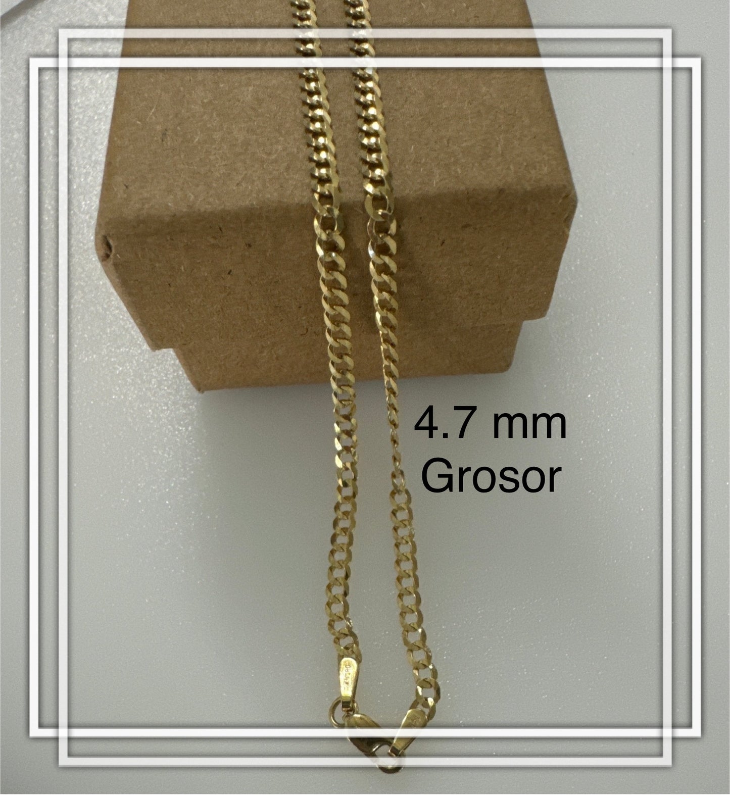 Cadenas, 4.7 mm de grueso, largo  20, 22, 24, 26  inches, de oro 14k. - TU ORO LLC