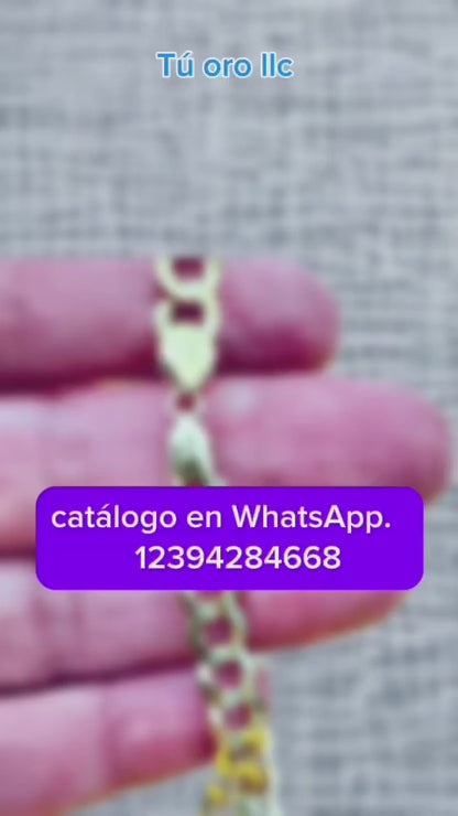 Cadenas, 4.7 mm de grueso, largo  20, 22, 24, 26  inches, de oro 14k.